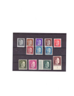Russia (USSR) > German Occupation 1941-43 > O/printed OSTLAND MNH 12 Stamps - 1941-43 Ocupación Alemana