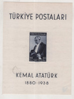 TURKEY,TURKEI,TURQUIE ,1938 ATATURK  ,BLOCKS ,MNH BUT STAINED - Blocchi & Foglietti