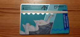 Phonecard Netherlands 107F - Bird, Swan 5.000 Ex. - Privées