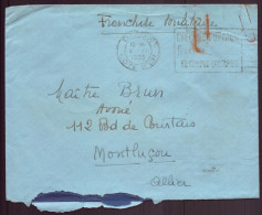 Enveloppe En Franchise Militaire Du 8 Septembre 1939 De Dijon Pour Montluçon - Autres & Non Classés