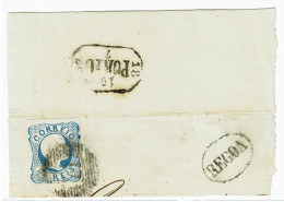 Portugal, 1857, # 12, Fragmento - Covers & Documents