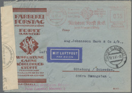 Deutsches Reich: 1933/1945, Destination SCHWEDEN, Sammlungspartie Von 14 Briefen - Colecciones