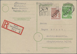 Berlin: 1948/1949, Oktober/November: Zwei Philatelistische Ortseinschreibekarten - Covers & Documents