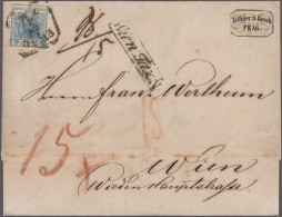 Österreich: 1850/1889, Spezialsammlung Von 32 Belegen "Nachtaxierungen", Dabei A - Collections