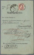 Österreich: 1874/1917, Interessante Spezial-Sammlung Von 12 Nachfrageschreiben, - Collections