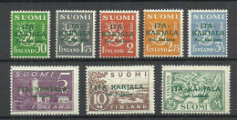 East KARELIA Ost - Karelien FINLAND FINNLAND 1941 Michel 8 - 15 MNH - Emissions Locales