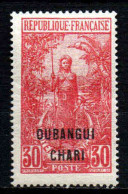 Oubangui Chari - 1922 - Tb Du Congo Surch   - N° 33  - Neuf *  - MLH - Unused Stamps