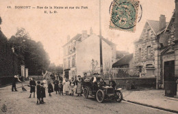 Domont - Rue De La Mairie Et Rue Du Fort - Voiture Auto Ancienne - Les Villageois - Domont