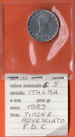 ITALIA - Lire 5 1989 - Timone Rovesciato - FDC/Unc - 5 Lire