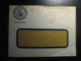 REYKJAVIK 1934 Utvegsbanki Islands H/F Meter Mail Cancel Cover ICELAND - Covers & Documents