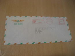 CORCAIGH 1970 To NY New York USA University College CORK Air Meter Mail Cancel Cover IRELAND Eire - Covers & Documents