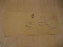 DUBLIN 1974 To Quiny Cummmaquid USA Air Meter Mail Cancel Cover IRELAND Eire - Brieven En Documenten