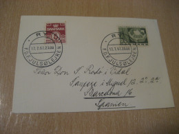 RY 1967 F.D.F. Julsolejren Christmas Sun Camp Cancel Card DENMARK  - Covers & Documents