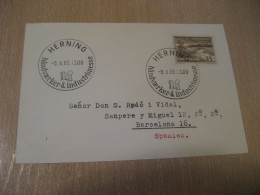 HERNING 1965 Craft And Industry Fair Cancel Card DENMARK  - Covers & Documents