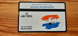 Phonecard Netherlands 109B - Jeugd Veldrijden NK 1992., Bicycle, Bike 1.000 Ex. - Private