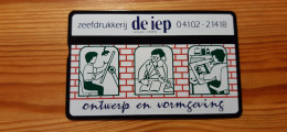 Phonecard Netherlands 249B - De Iep Ontwerp En Vormgeving 1.000 Ex. - Privées