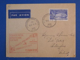 DB23 FRANCE    BELLE LETTRE RR 1939 PARISLE BOURGET   A LA FINLANDE + ++AFFR INTERESSANT++ - 1927-1959 Storia Postale