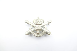 Militaria - INSIGNIA : Cap Badge Kepie : Artillerie Veldartillerie - België Belgium - Beret - Andere & Zonder Classificatie