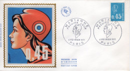 FDC MARIANNE 0,45 - 6 Février 1971 PARIS - 1970-1979