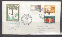 Turkey 1966/2 - Stamp Exhibition BALKANFILA II, Letter With Spec. Cancelation, Travel To Sofia - Brieven En Documenten