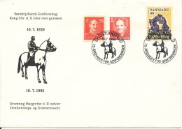 Denmark Cover With Special Postmark And Cachet 75th Anniversary Of The Reunion Christiansfeld 10-7-1995 Nice Cover - Lettres & Documents