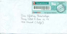 Aangetekend PTTPOST T/m 1 Kg Binnen Nederland Met Stempel Koewacht Nieuwstraat - Machine Labels [ATM]