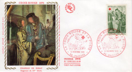 LA CROIX ROUGE ET LA POSTE . SEIGNEURS DU XV SIECLE . 12 DECEMBRE 1970 . POITIERS . - 1970-1979