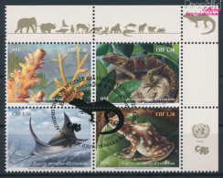 UNO - Genf 1167-1170 Viererblock (kompl.Ausg.) Gestempelt 2022 Gefährdete Arten (10193992 - Used Stamps
