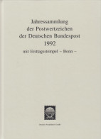 Bund Jahressammlung 1992 Mit Ersttagstempel Bonn Gestempelt - Komplett - Jahressammlungen