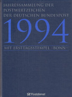 Bund Jahressammlung 1994 Mit Ersttagstempel Bonn Gestempelt - Komplett - Collections Annuelles