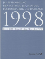 Bund Jahressammlung 1998 Mit Ersttagstempel Bonn Gestempelt - Komplett - Annual Collections