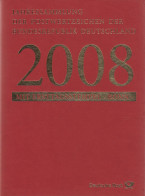 Bund Jahressammlung 2008 Mit Ersttagstempel Bonn Gestempelt - Komplett - Collections Annuelles