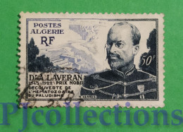 S334- ALGERIA 1954 DR. LAVERAN 50f USATO - USED - Oblitérés