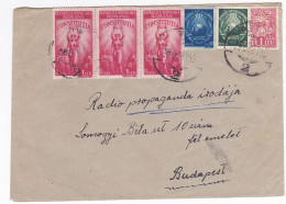 REVENUE STAMP, CONSTITUTION, REPUBLIC COAT OF ARMS, STAMPS ON COVER, 1948, ROMANIA - Revenue Stamps