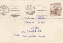 FORESTRY, STAMPS ON COVER, 1953, ROMANIA - Covers & Documents