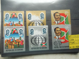 Burundi  535/537 + Pa Poste Aerienne 249/251 Mnh Neuf ** ( 1972 ) Independance - Ongebruikt