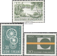 Finnland 532,534,535 (kompl.Ausg.) Postfrisch 1961 See, Sparkasse, ISO - Ongebruikt