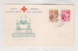 YUGOSLAVIA,1953 TRIESTE B Red Cross FDC Cover - Covers & Documents