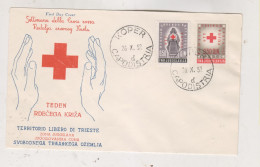 YUGOSLAVIA,1952 TRIESTE B Red Cross FDC Cover - Covers & Documents