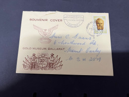 30-9-2023 (2 U 34) Australia FDC - 1983 - Ballarat Gold Museum (to Miss) - Autres & Non Classés