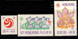 HONG KONG Scott # 265-7 MH - Festival Of Hong Kong 1971 - Unused Stamps