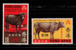 HONG KONG Scott # 273-4 MH - Lunar New Year 1973 - Ungebraucht