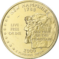 Monnaie, États-Unis, New Hampshire, Quarter, 2000, U.S. Mint, Denver, Golden - 2010-...: National Parks