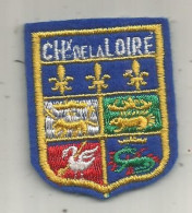 écusson Tissus , Blason CHATEAUX DE LA LOIRE, 55 X 40 Mm, 2 Scans - Ecussons Tissu