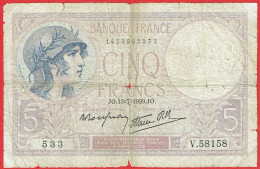 France - Billet De 5 Francs Type Violet - 13 Juillet 1939 - 5 F 1917-1940 ''Violet''