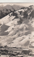 D5491) ST. ANTON Am ARLBERG - Stark Verschneite Häuser U. Blick Auf Zug U. Schilift - St. Anton Am Arlberg