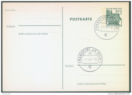 Germany Berlin Postal Stationery Postcard Postkarte Postmarked Bb - Cartes Postales - Neuves