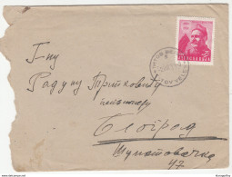 Yugoslavia Letter Cover Travelled 1951 Titov Veles To Beograd B180910 - Covers & Documents
