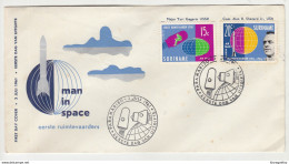 Suriname, Man In Space 1961 FDC B190320 - South America