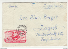 Romania Letter Cover Posted 1958 Timisoara To Zagreb B201001 - Covers & Documents